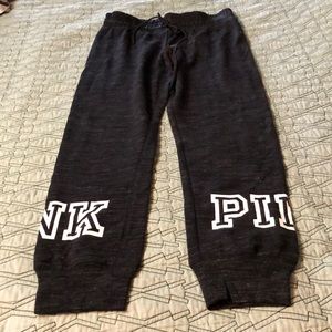 PINK Victoria’s Secret jogger pants. Black heather
